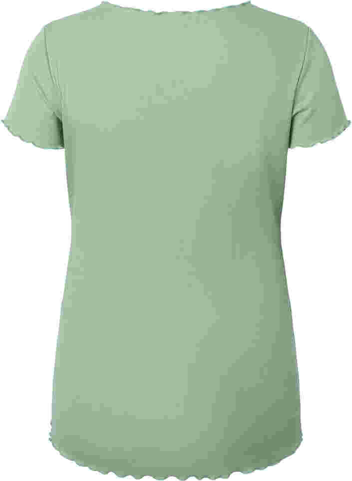 T-skjorte i ribbet materiale til gravide, Green Bay, Packshot image number 1
