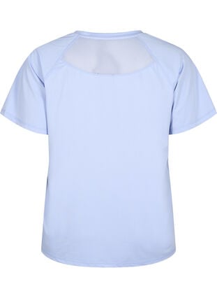 Trenings-T-skjorte med nettingrygg, Zen Blue, Packshot image number 1