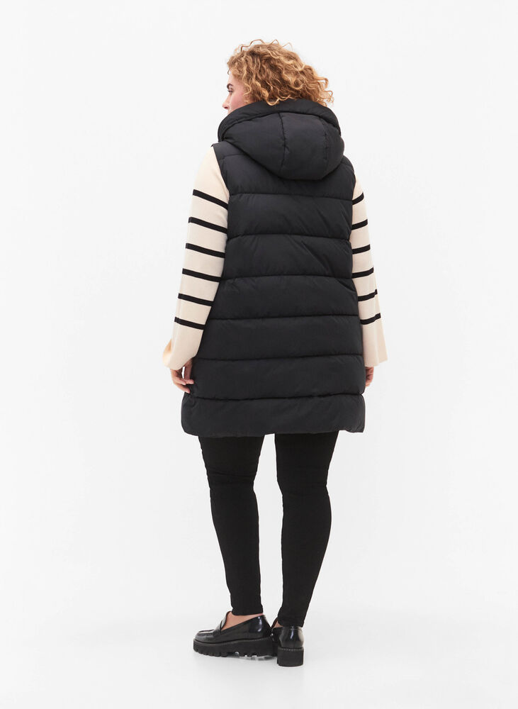 Svampi S L Long Knit Vest Black