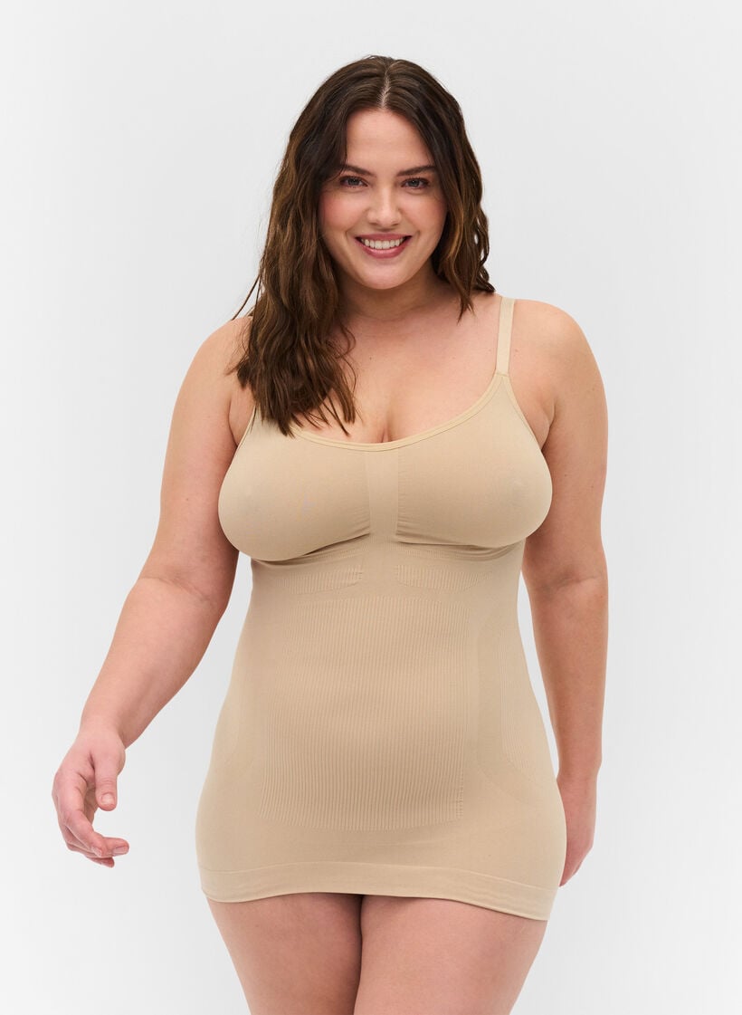 Shapewear stroppetopp, Beige, Model image number 0