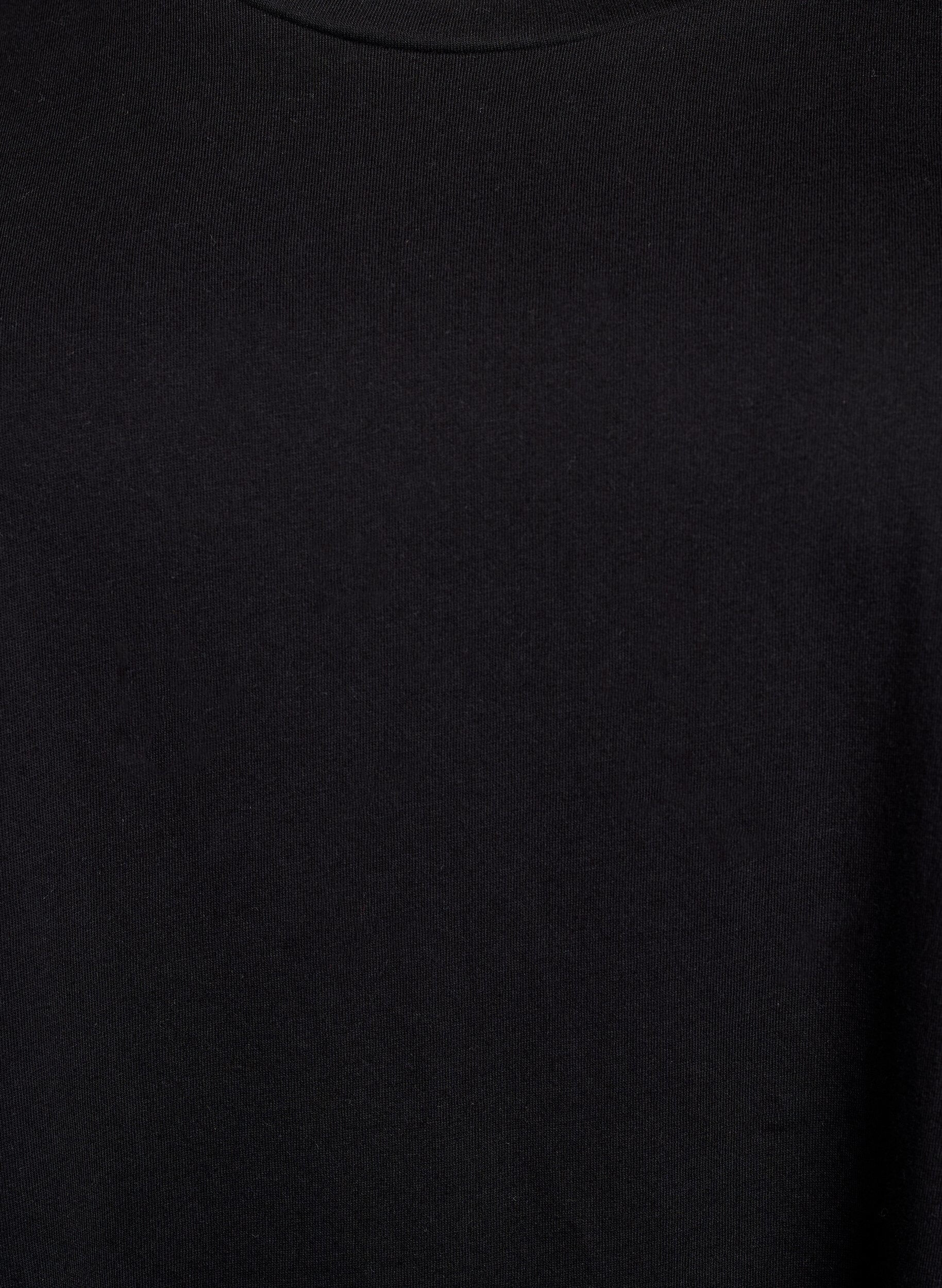 Zizzi 2-pakk T-skjortekjole med korte ermer, Svart, Packshot image number 3