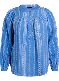 Bluse med brodert mønster, B. Yonder/White