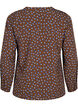 FLASH - bluse med lange ermer og trykk, Chicory Coffee AOP, Packshot image number 1