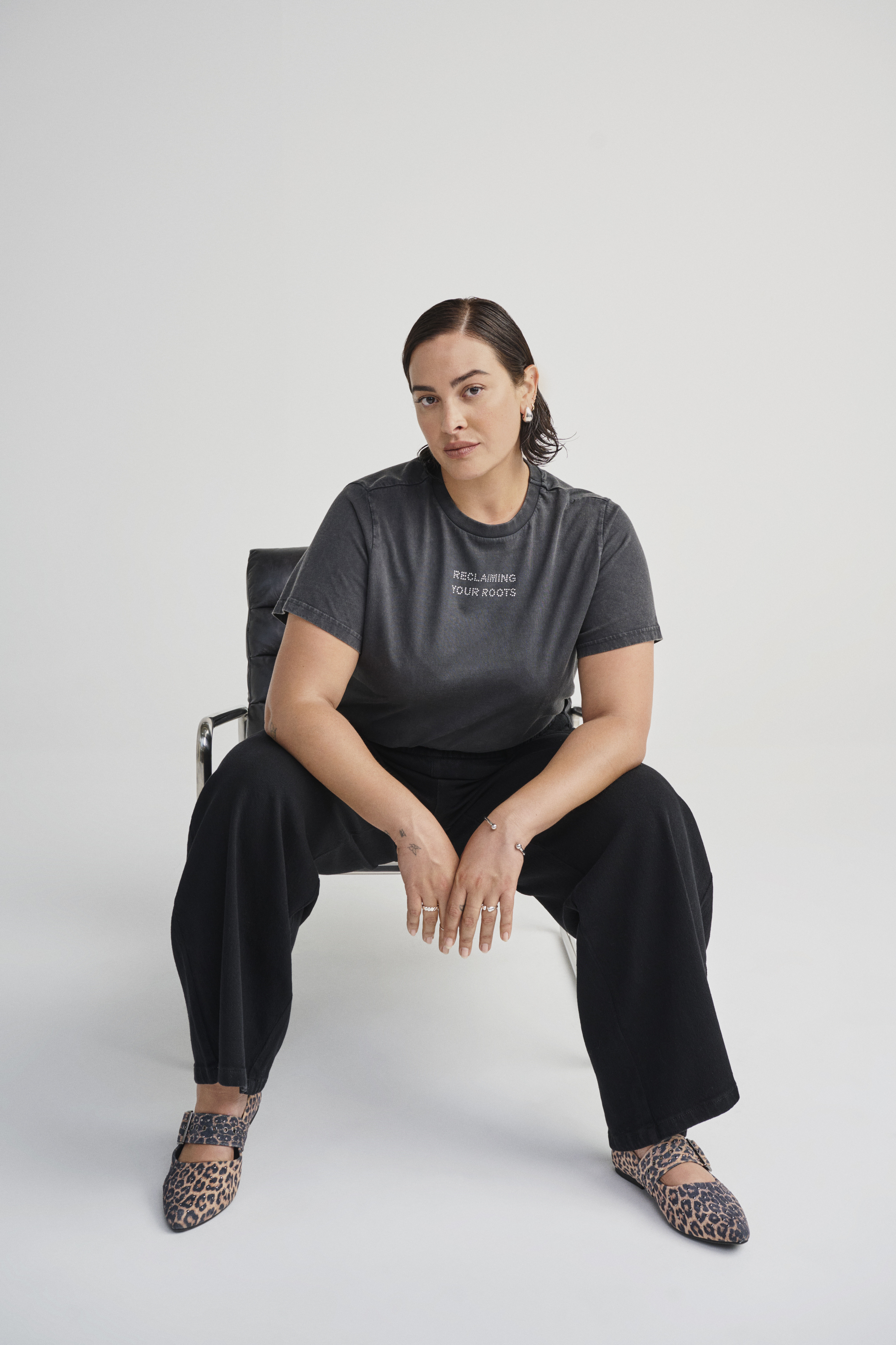 Ballerina i leopard med nitter, , Model