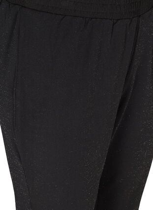 Bukser med glimmer, Black, Packshot image number 2