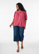 Viskosebluse med legg og ballongeffekt, Rosa, Model image number 1