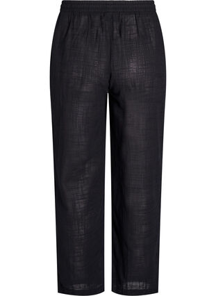 Zizzi FLASH - Bukse med rett passform og høy midje, Svart, Packshot image number 1