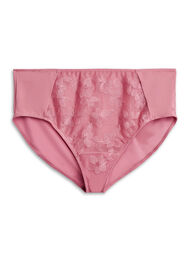 Mikrofibertruser med mesh og broderi, Mesa Rose