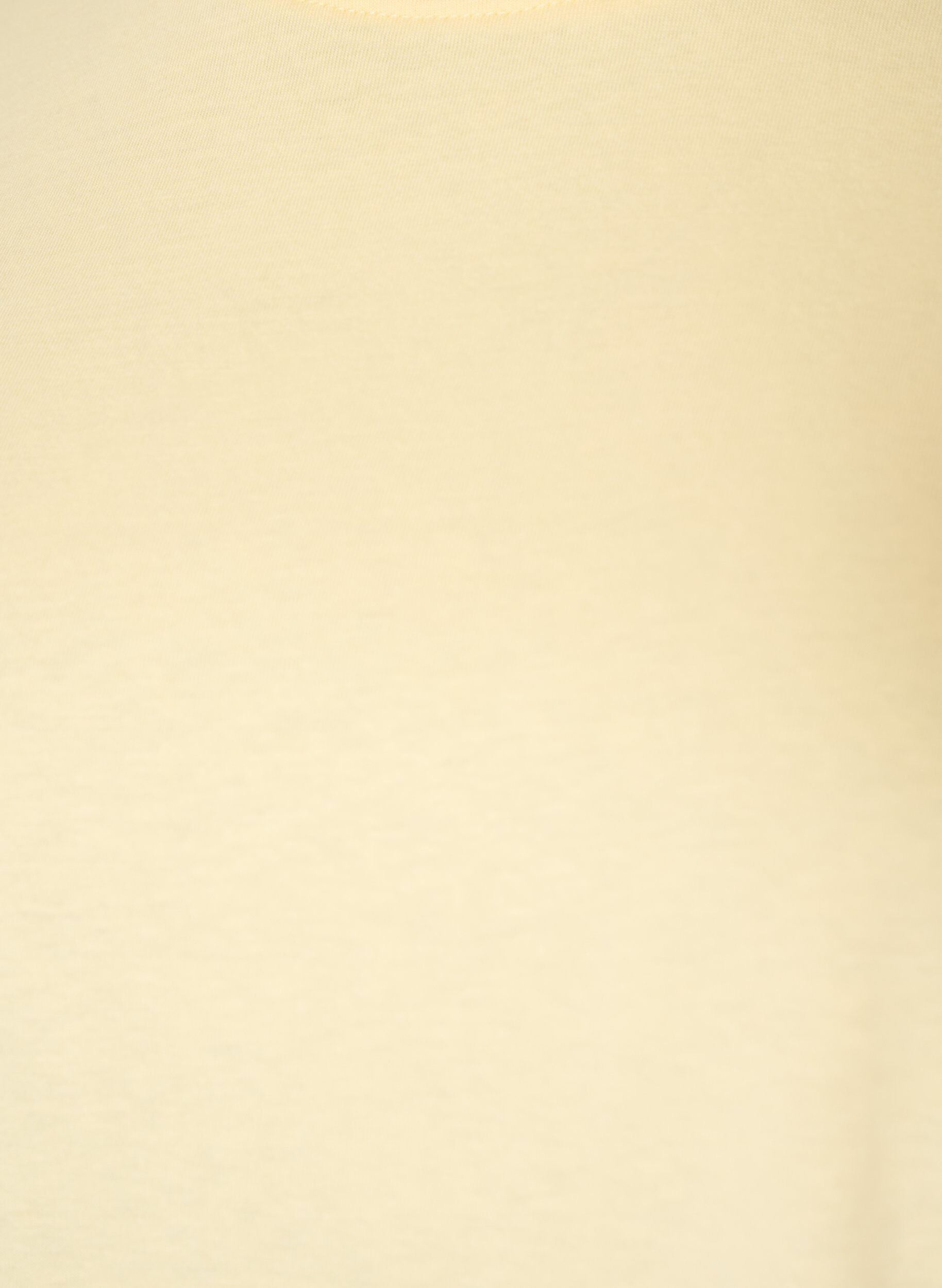 ZizziT-skjorte med asymmetrisk blondekant, Gul, Packshot image number 2