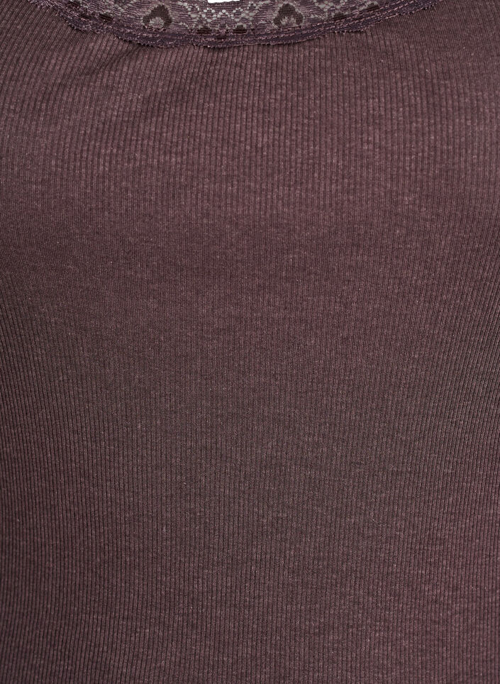 Topp med blondekant, Brun, Packshot image number 2