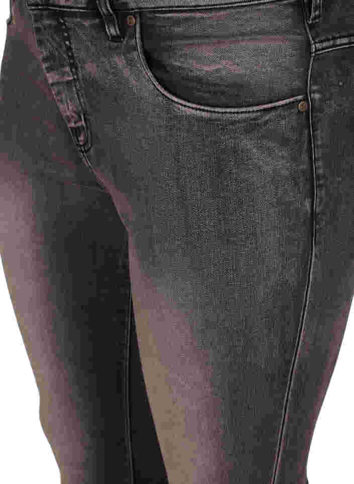 Super slim Amy jeans med høyt liv, Dk Grey Denim, Packshot image number 2