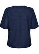 Bluse med tekstur og glitter, Bl&aring;, Packshot image number 1
