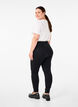 Elastiske jeggings med høy midje, Black, Model image number 1