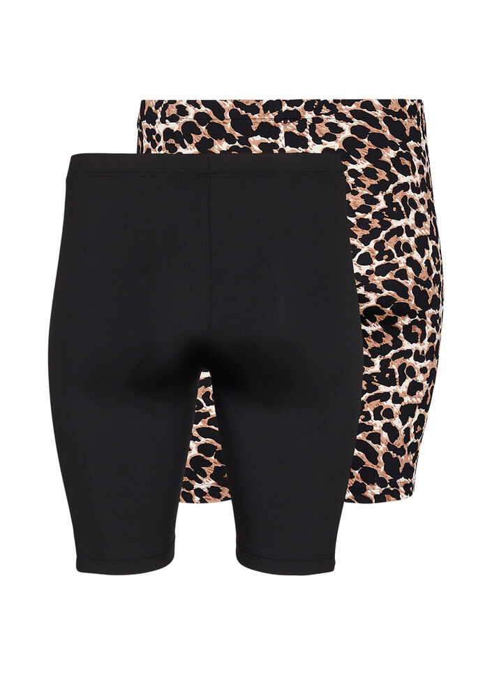 Sykkelshorts 2 stk., Svart, Packshot image number 1