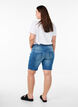 Slim fit Emily-shorts med normalhøy midje, Blå, Model image number 2
