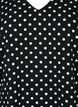 Mønstrete topp med V-hals, Black Dot, Packshot image number 2