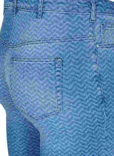 Mønstrete Amy jeans med høyt liv, Ethnic Pri, Packshot image number 3