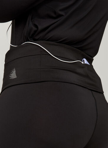 Løpebelte med lommer og glidelås, Black, Model image number 0