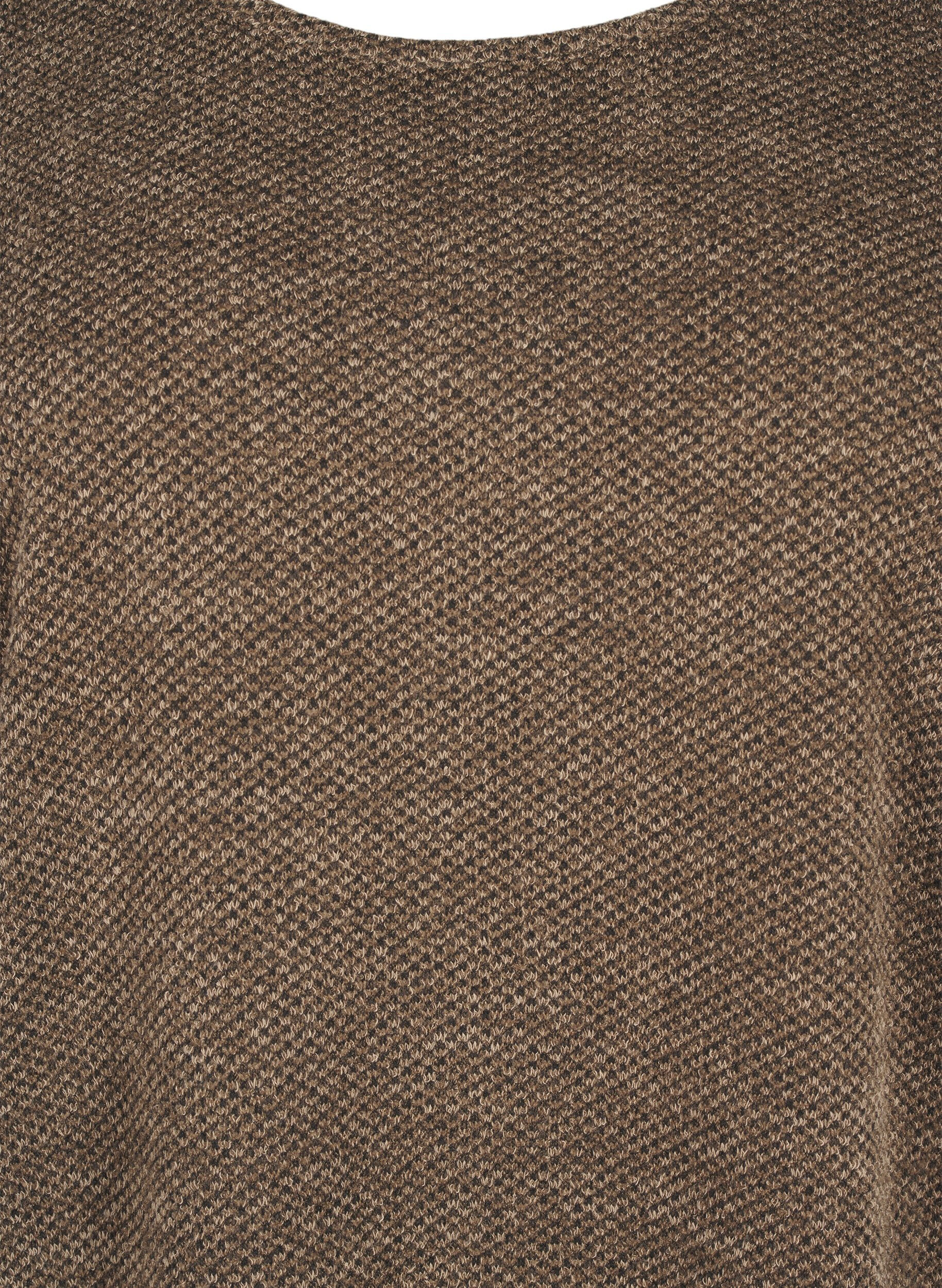 Zizzi T-skjole med korte ermer, Caribou, Packshot image number 2