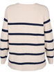 Ribbestrikket genser med striper, P.Stone/Navy.B.Mel., Packshot image number 1
