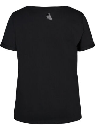 T-skjorte med trykk, Black Blue Oil, Packshot image number 1