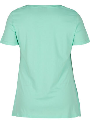 T-skjorte i bomull med A-form, Cabbage DARLIN, Packshot image number 1