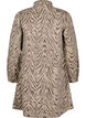 Langermet denimkjole med sebratrykk, Brown Zebra AOP, Packshot image number 1
