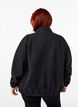Bomberjakke i ullook med lommer, Dark Grey Melange, Model image number 1