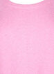 Strikket bluse med rund hals, Begonia Pink Mel., Packshot image number 2