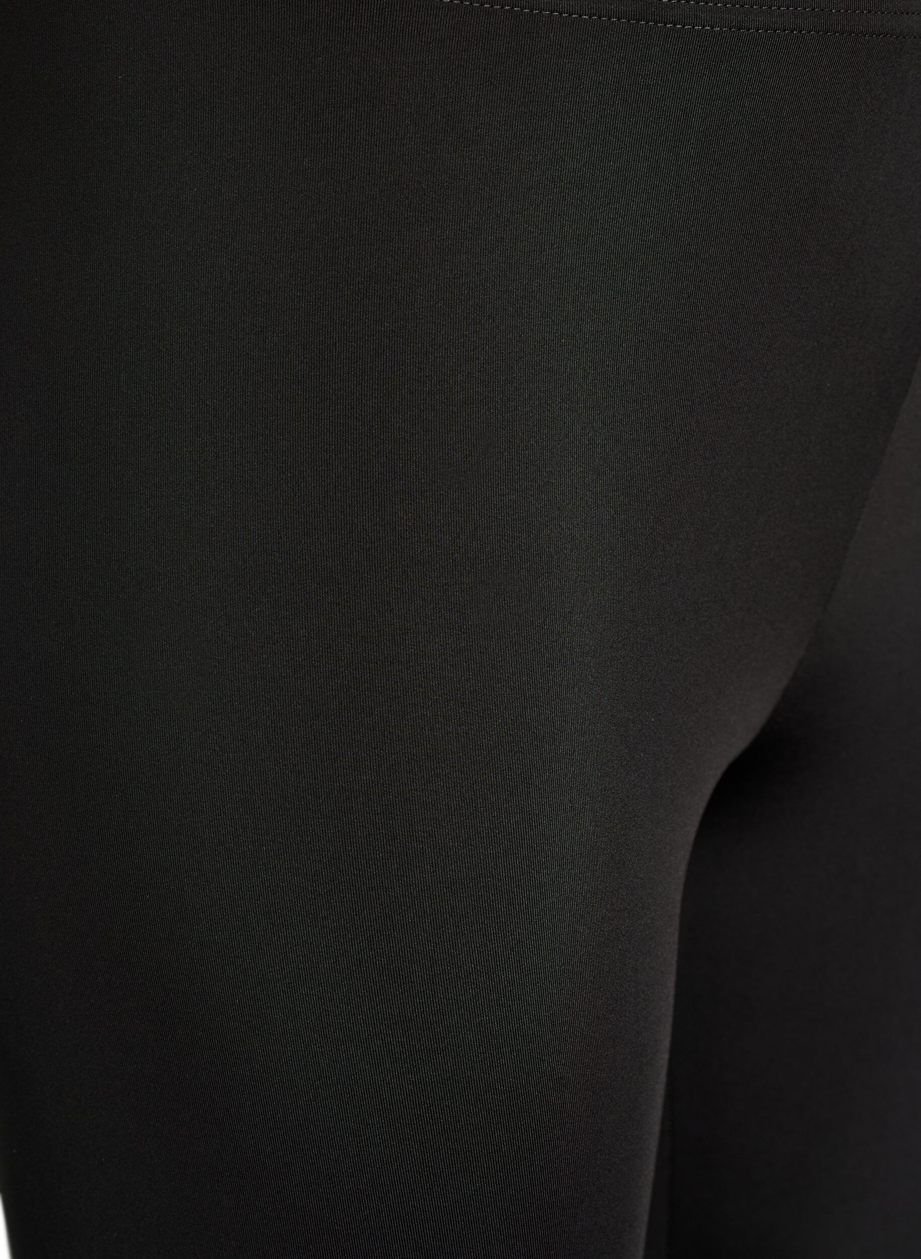 Zizzi 2-pakning 3/4-lengde leggings, Svart, Packshot image number 3