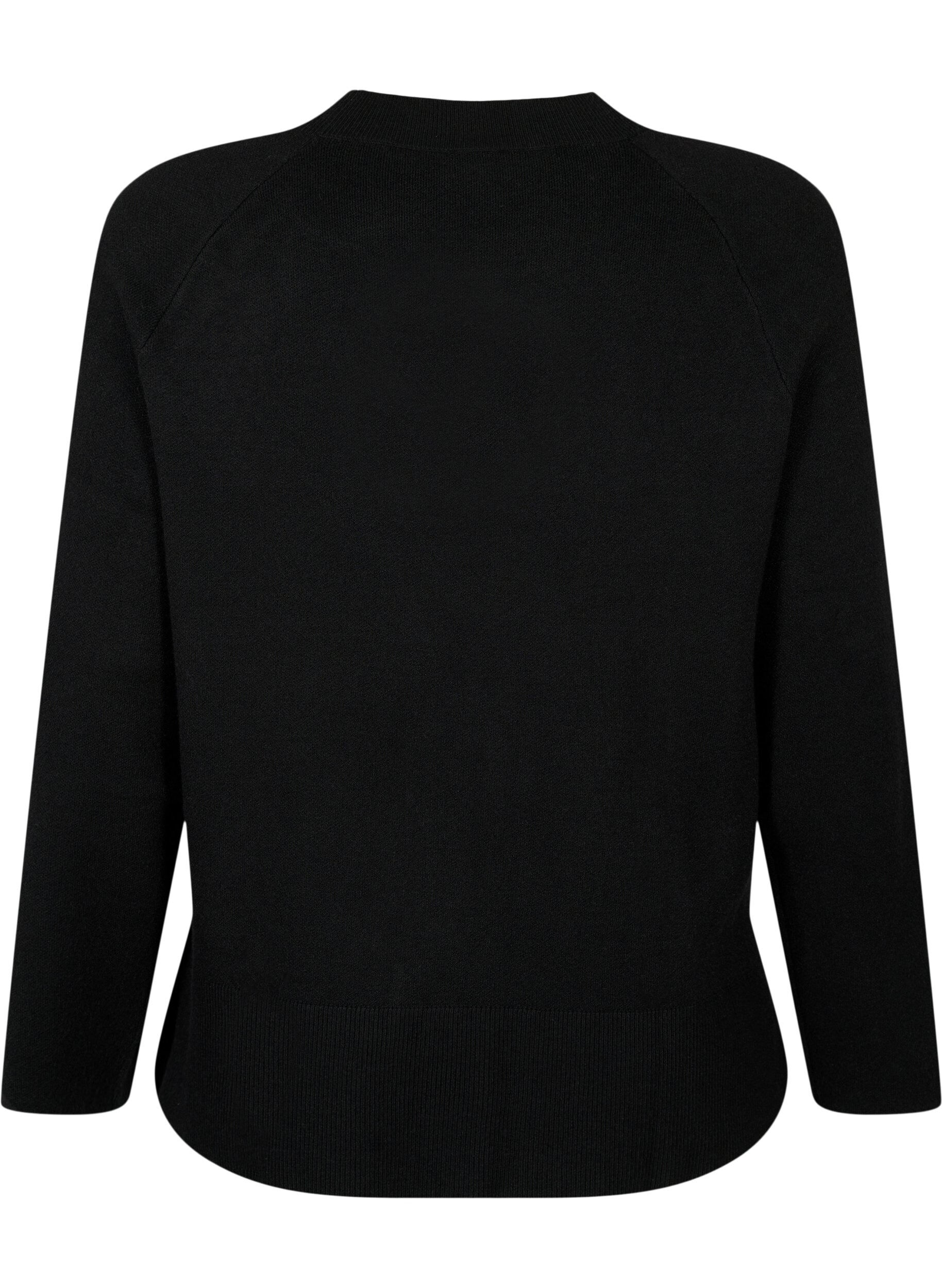 ZizziGenser i viskoseblanding med glidel&aring;s i siden	, Black, Packshot image number 1