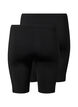Sykkelshorts 2 stk., Svart, Packshot image number 1