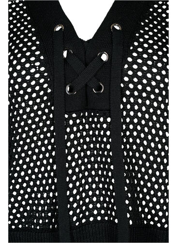 Genser med mønster, Black, Packshot image number 2