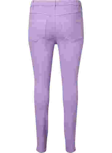 Amy jeans med høyt liv og utrolig slim fit, Lavender, Packshot image number 1