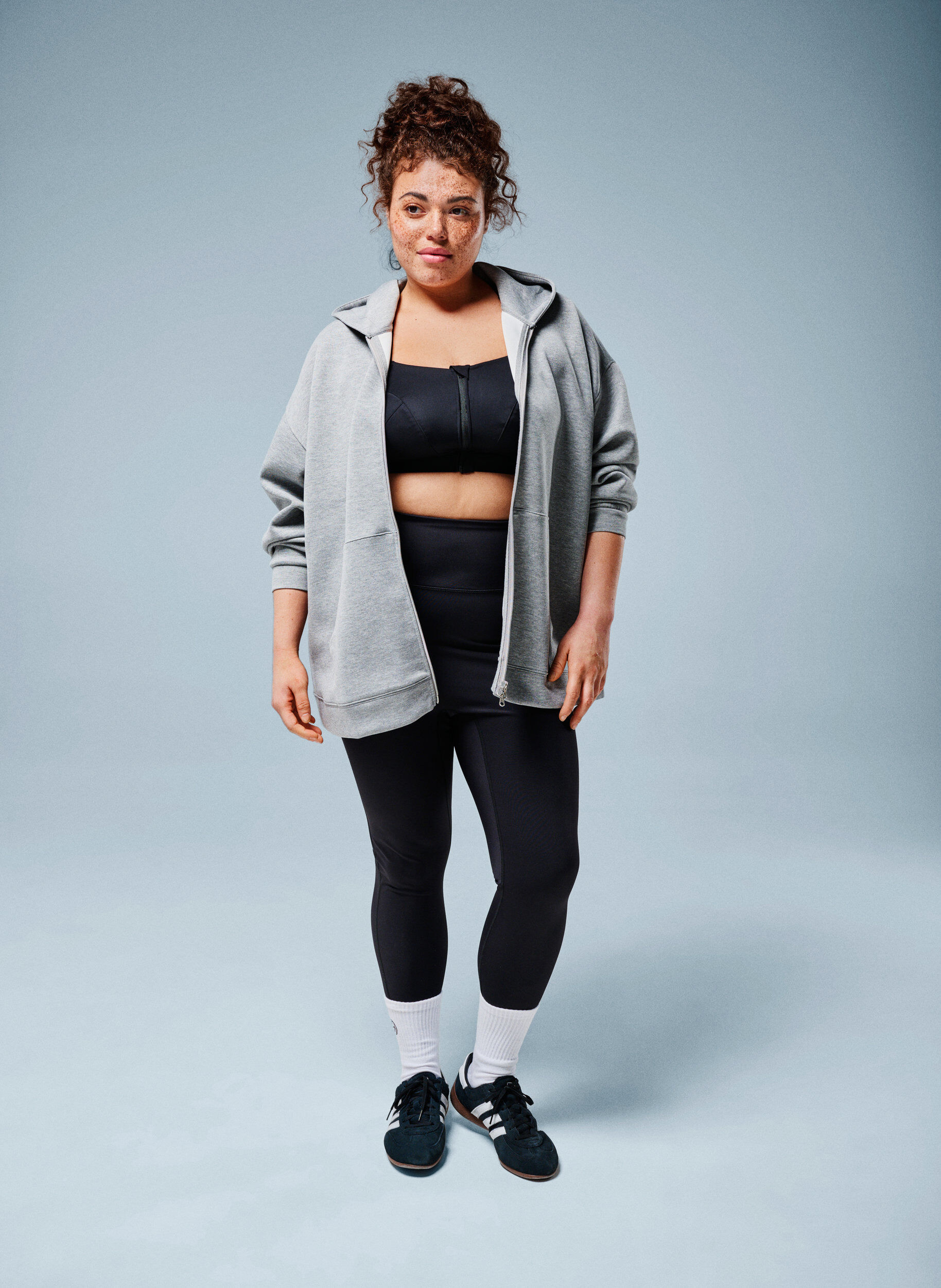 Zizzi CORE, Squat-sikre treningstights med lomme, Svart, Image image number 0