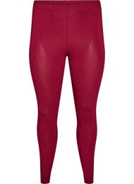 Basis leggings i viskose, R&oslash;d