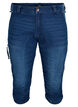 Slim fit caprijeans med lommer, Blå, Packshot image number 0