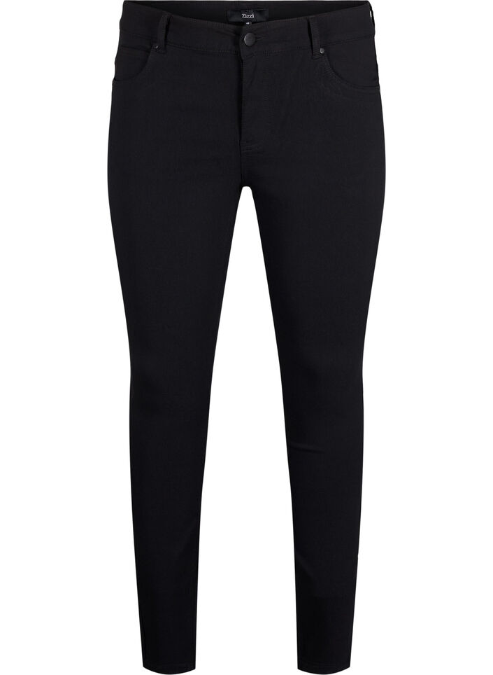 Slim fit bukser med lommer, Svart, Packshot image number 0