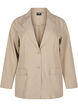 FLASH - Blazer med lommer og splitt, Beige, Packshot image number 0