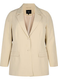 Klassisk blazer med knappelukking, Feather Gray