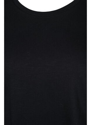 Basis T-skjorter i bomull, 2 stk., Black/Navy Blazer, Packshot image number 2