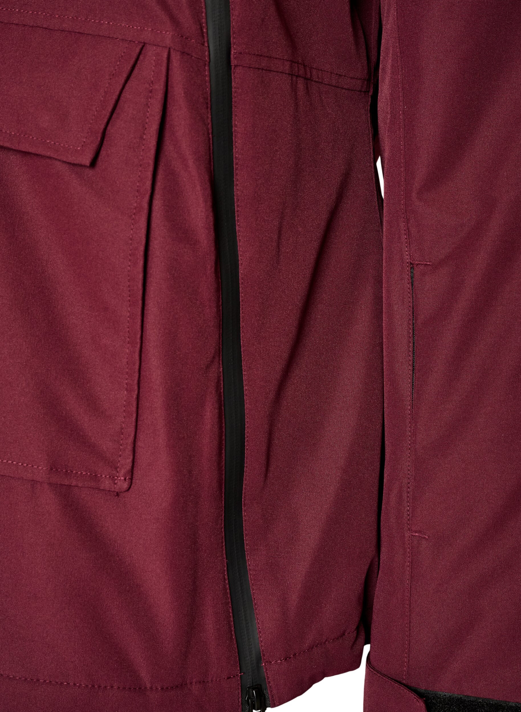 ZizziFunksjonell ski-anorakk med hette, R&oslash;d, Packshot image number 3