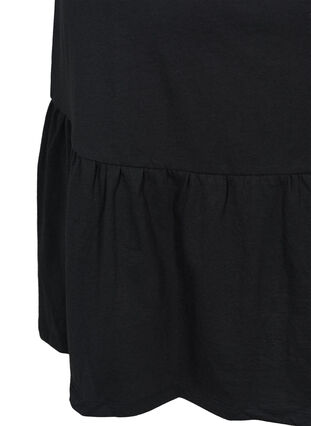 Kjole med feminin overskjæring, Black, Packshot image number 3