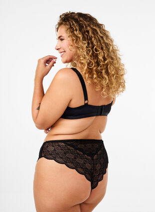 Zizzi Brasilianske blondetruser, Black, Model image number 1
