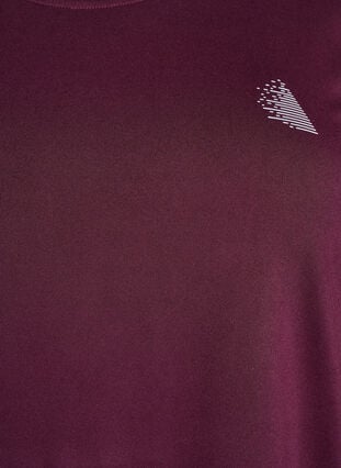 Zizzi Treningsbluse med 3/4-ermer, Winetasting, Packshot image number 2
