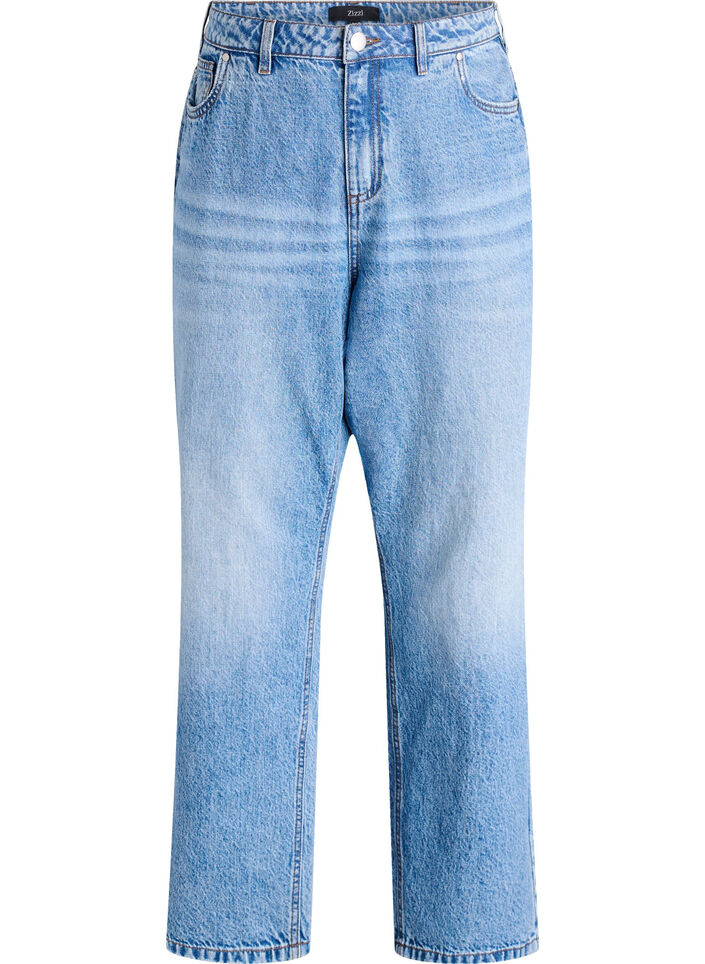 Jeans med straight fit og høy midje, L.B.Denim, Packshot