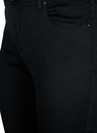 Slim fit Emily jeans med normal høyde i livet, Black, Packshot image number 2