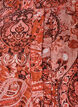 Viskosebluse med paisleytrykk og volanger, Orange, Packshot image number 2