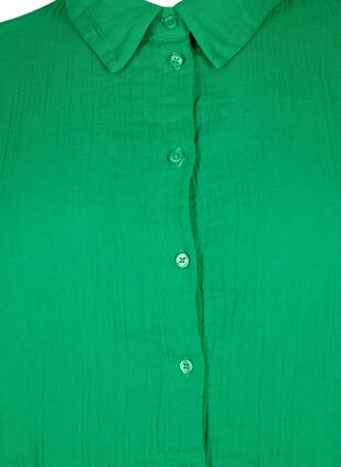 Skjorte med musselinkrage i bomull, Jolly Green, Packshot image number 2