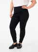 Elastiske jeggings med høy midje, Black, Model image number 2